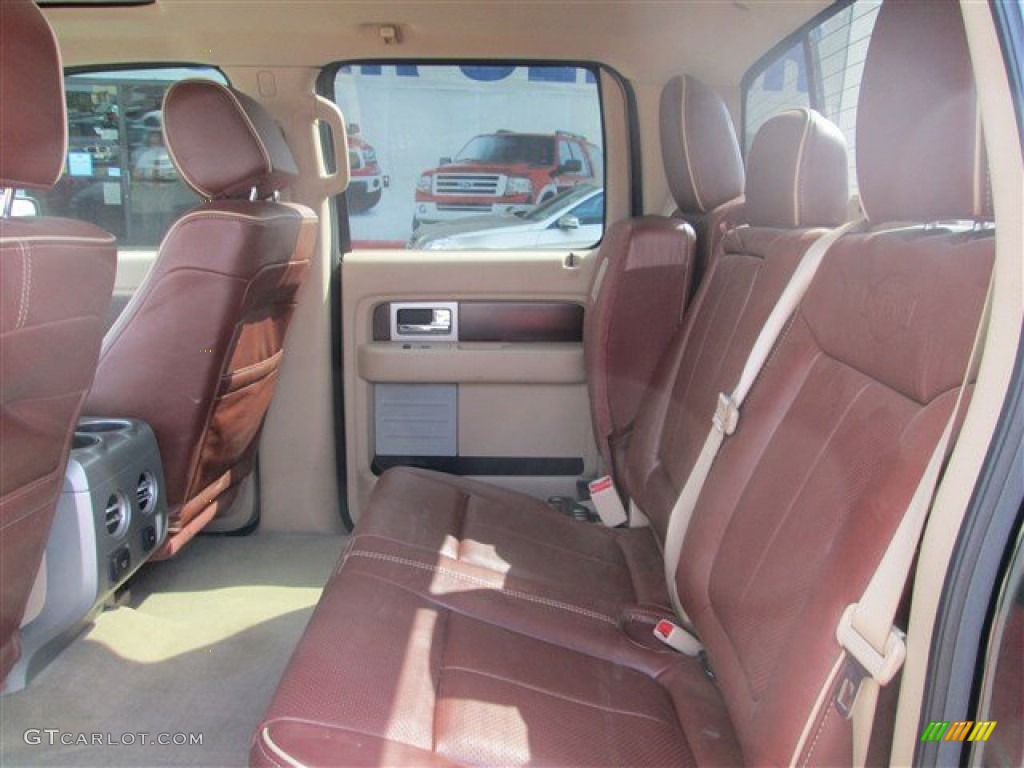2012 Ford F150 King Ranch SuperCrew 4x4 Rear Seat Photo #81299947