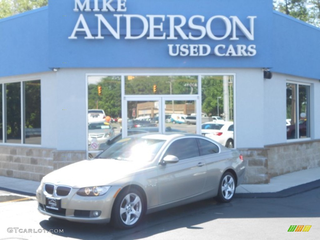 2008 3 Series 328xi Coupe - Platinum Bronze Metallic / Cream Beige photo #3