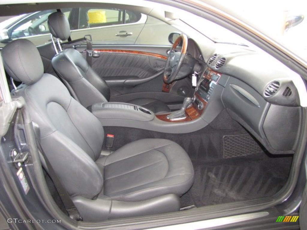 Black Interior 2009 Mercedes-Benz CLK 350 Coupe Photo #81300521