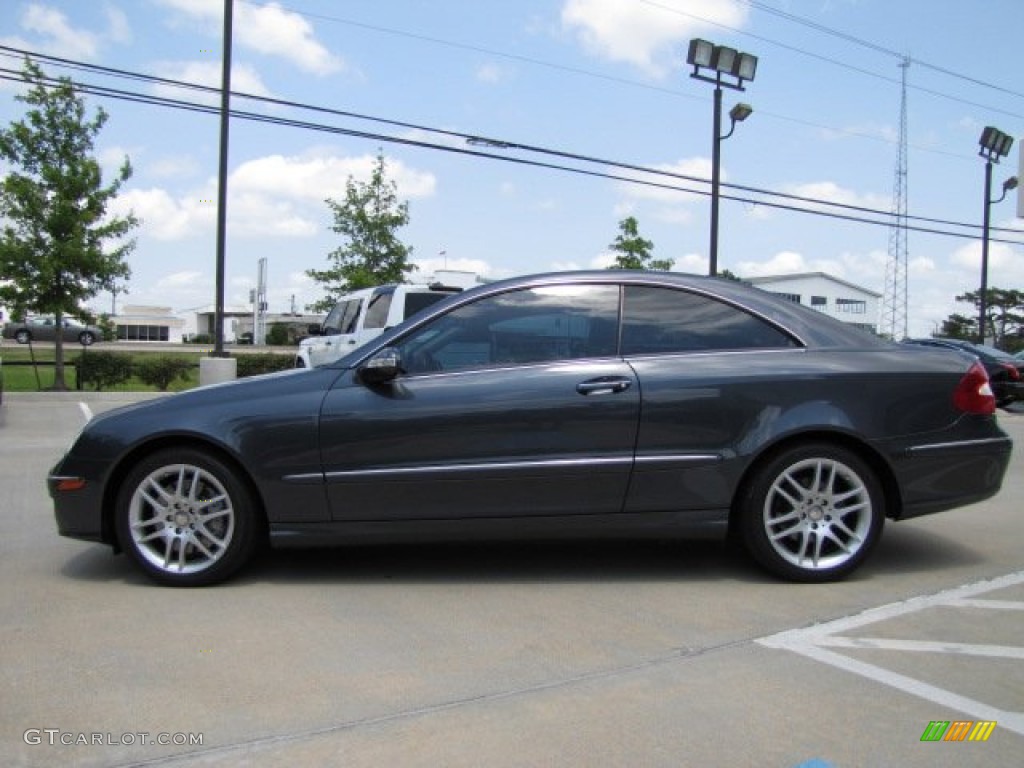 Steel Grey Metallic 2009 Mercedes-Benz CLK 350 Coupe Exterior Photo #81300587