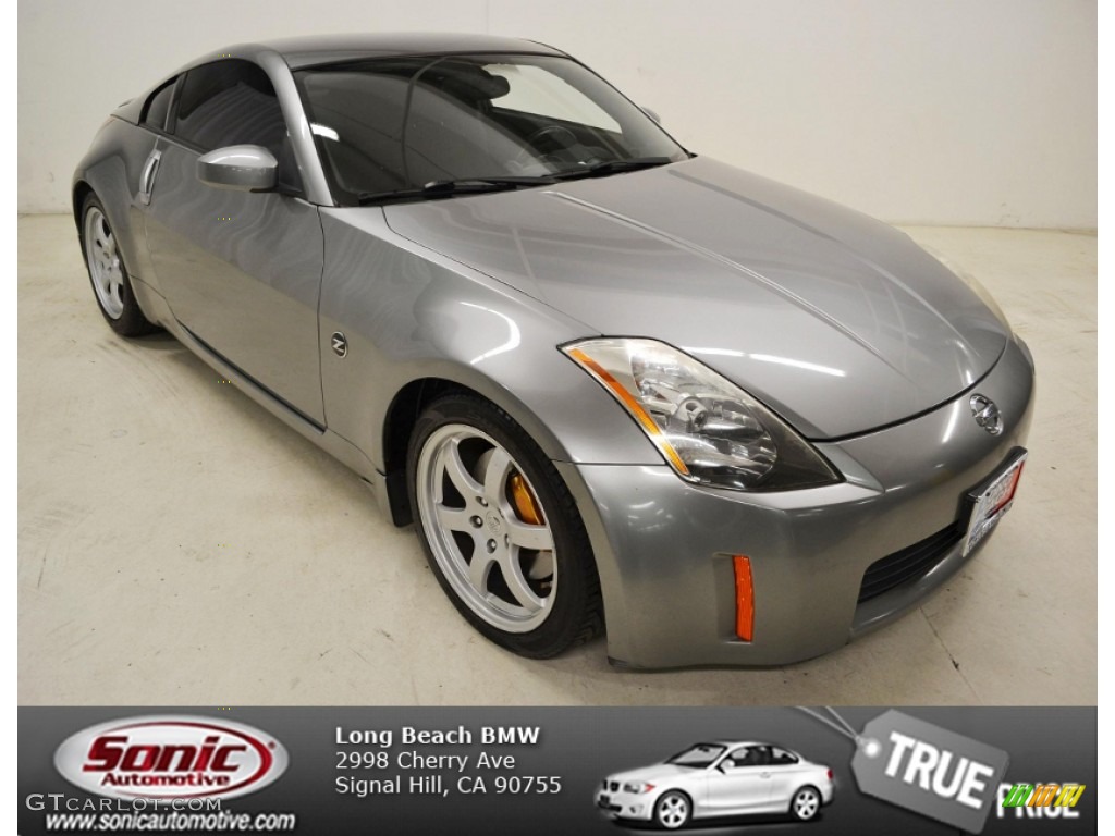 2003 350Z Track Coupe - Silverstone Metallic / Carbon Black photo #1