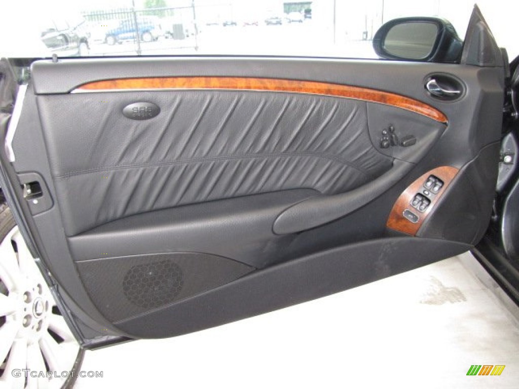 2009 Mercedes-Benz CLK 350 Coupe Black Door Panel Photo #81301028