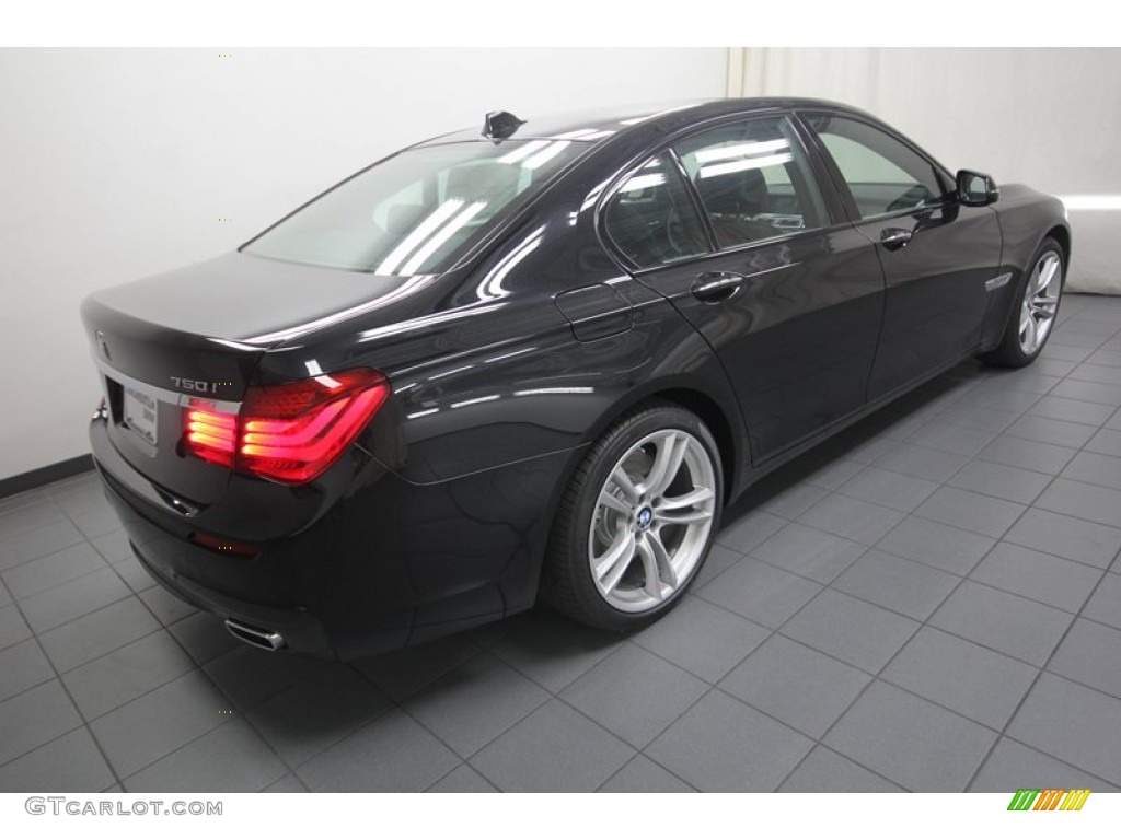 2013 7 Series 750i Sedan - Black Sapphire Metallic / Black photo #8