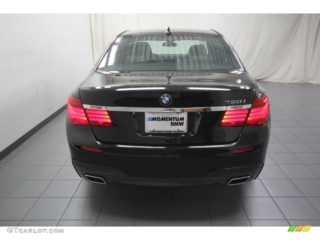2013 7 Series 750i Sedan - Black Sapphire Metallic / Black photo #10