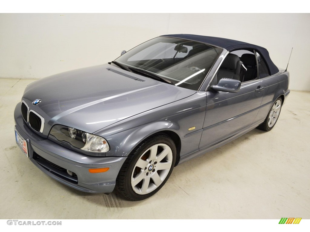 2002 3 Series 325i Convertible - Steel Grey Metallic / Grey photo #5