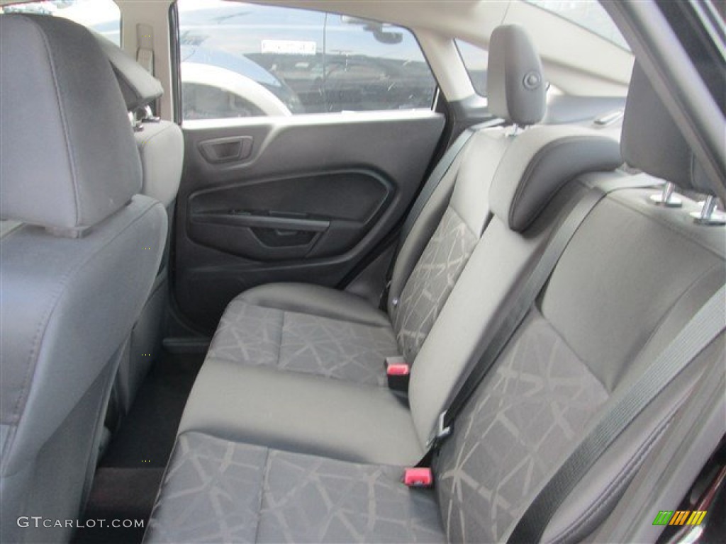Charcoal Black Interior 2012 Ford Fiesta SEL Sedan Photo #81302450