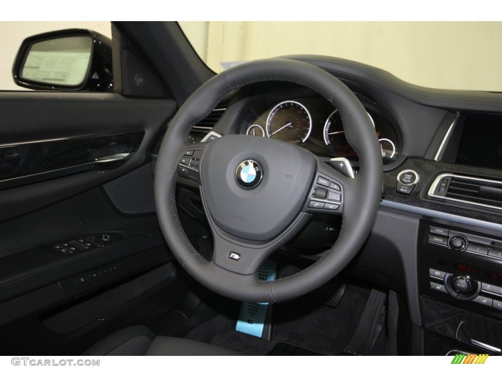 2013 7 Series 750i Sedan - Black Sapphire Metallic / Black photo #33