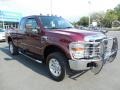 2008 Dark Toreador Red Ford F250 Super Duty XLT SuperCab 4x4  photo #10