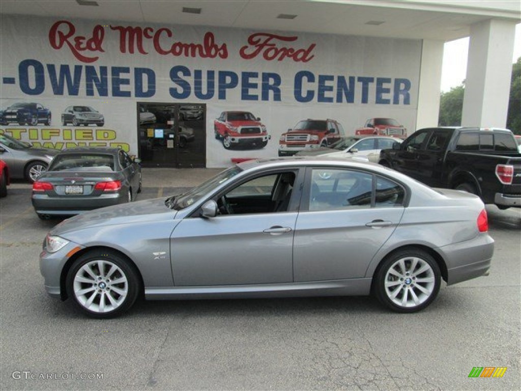 2010 3 Series 328i xDrive Sedan - Space Gray Metallic / Black photo #6
