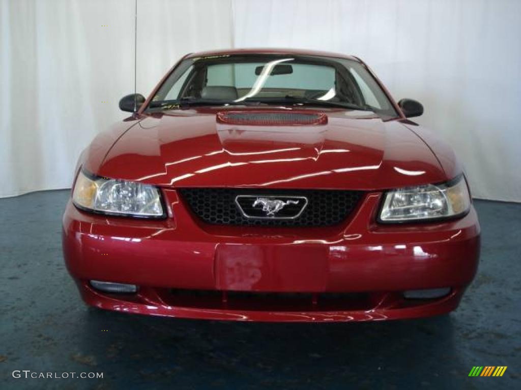 2000 Mustang GT Coupe - Laser Red Metallic / Medium Parchment photo #3