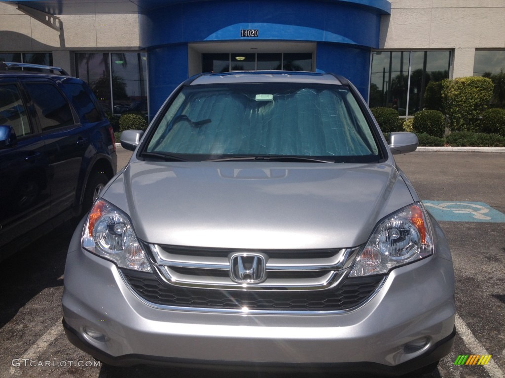 2011 CR-V EX-L - Alabaster Silver Metallic / Gray photo #2