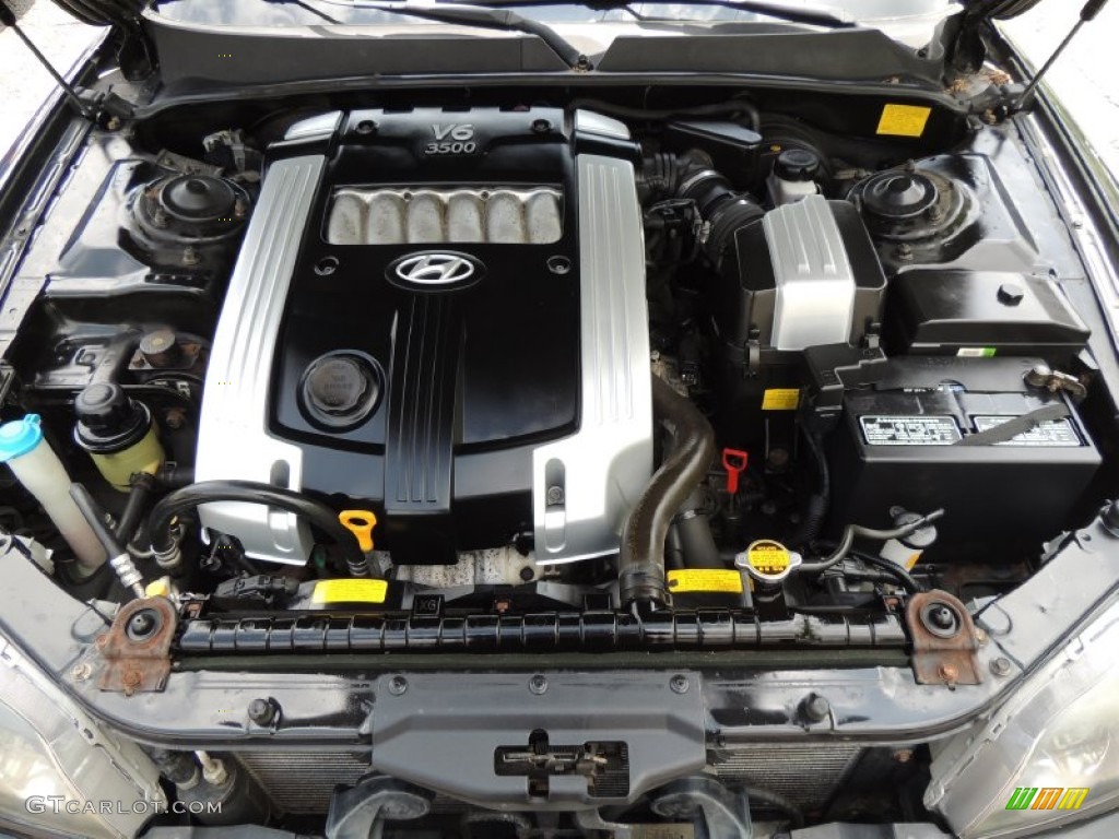 2002 Hyundai XG350 Sedan 3.5 Liter DOHC 24-Valve V6 Engine Photo #81305849