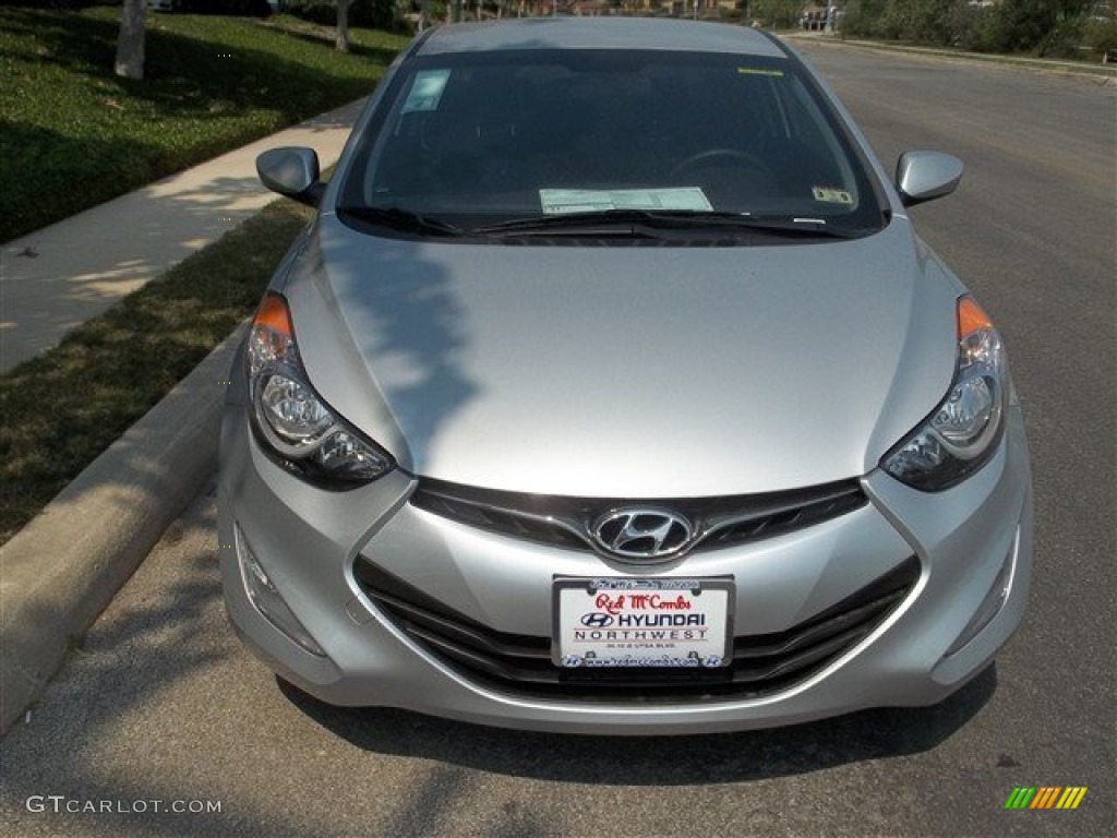 2013 Elantra Coupe GS - Silver / Black photo #2