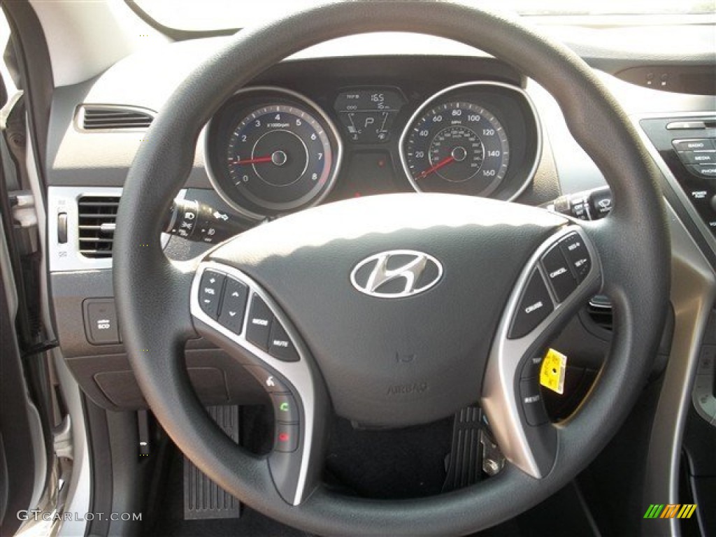 2013 Elantra Coupe GS - Silver / Black photo #8