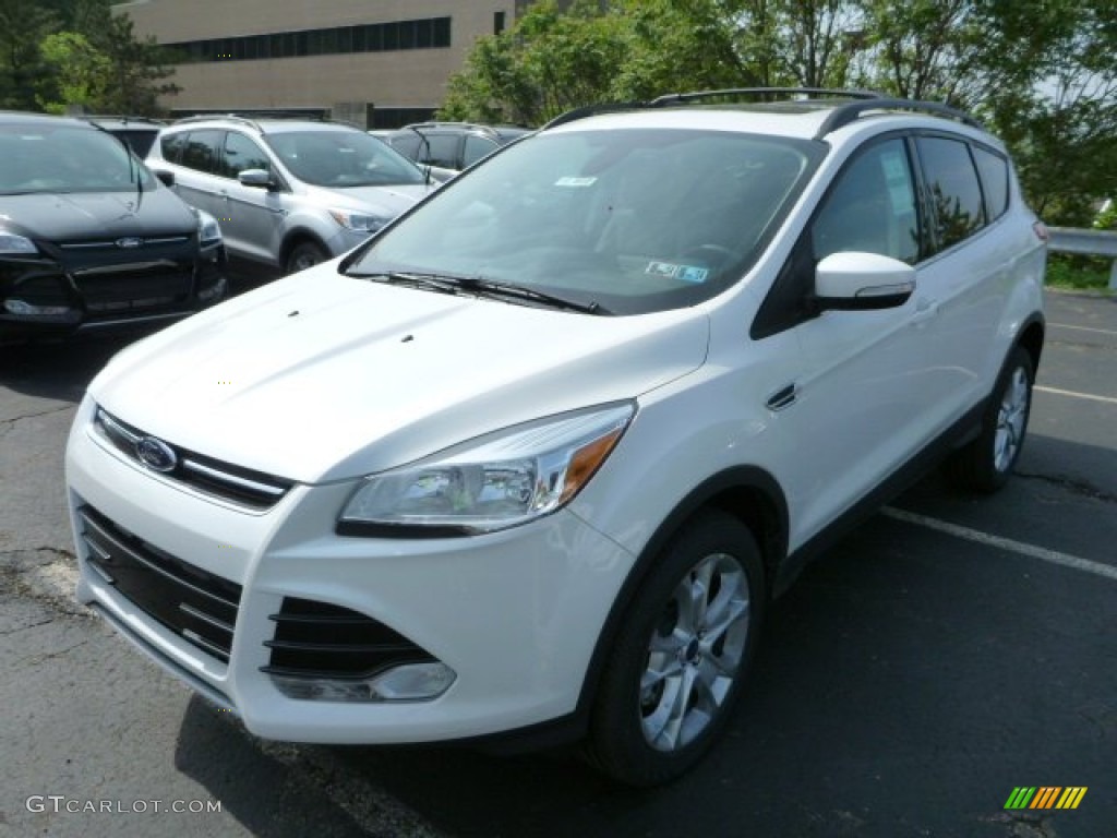 2013 Escape SEL 2.0L EcoBoost 4WD - White Platinum Metallic Tri-Coat / Charcoal Black photo #5