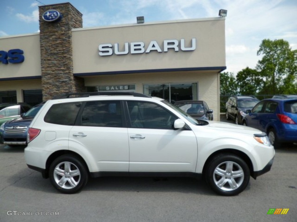 2009 Forester 2.5 X Premium - Satin White Pearl / Platinum photo #12