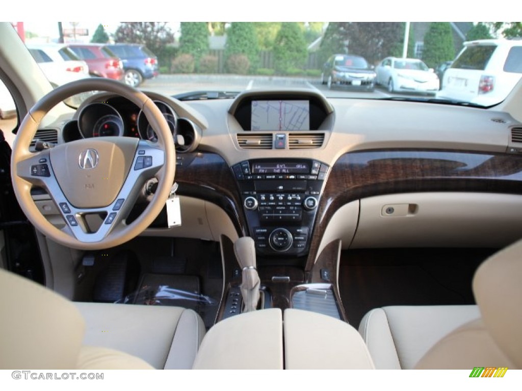 2010 Acura MDX Technology Parchment Dashboard Photo #81308204