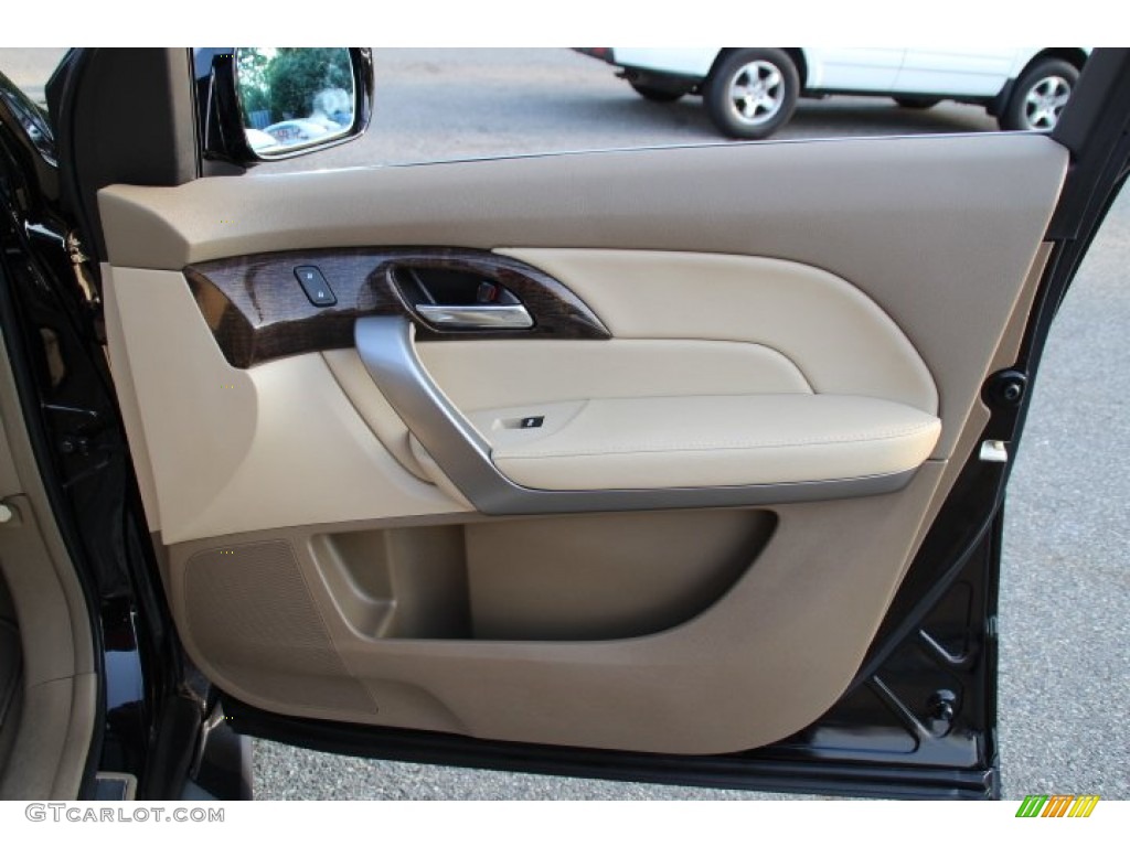 2010 Acura MDX Technology Parchment Door Panel Photo #81308478