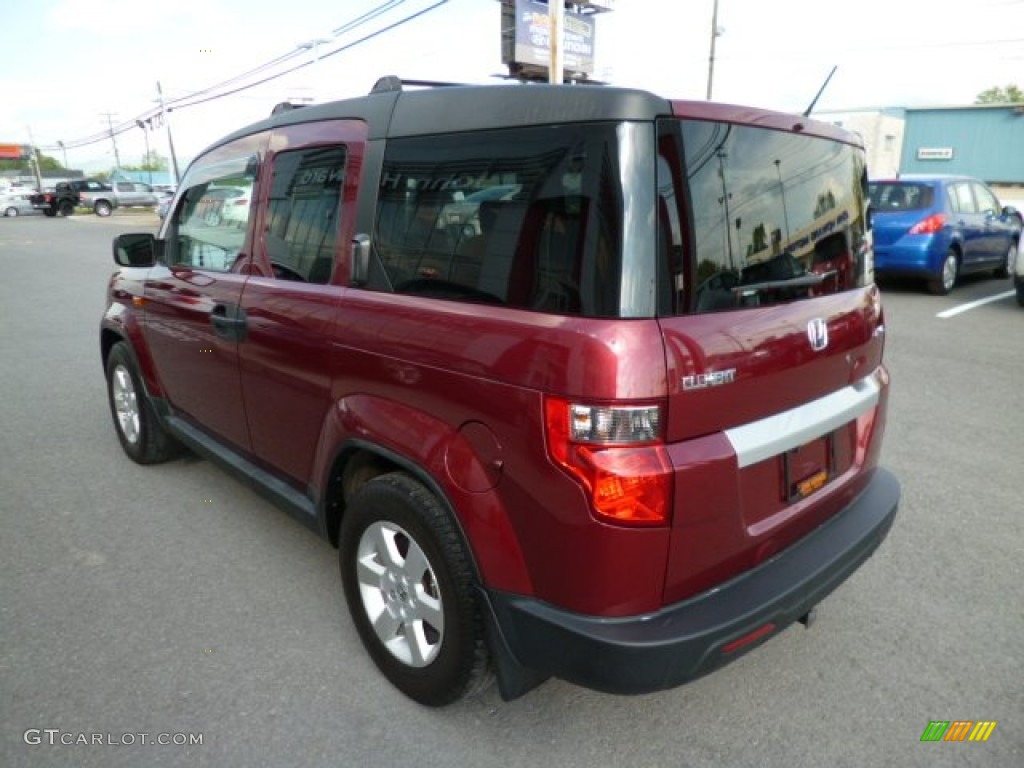 2009 Element EX AWD - Tango Red Pearl / Gray photo #9