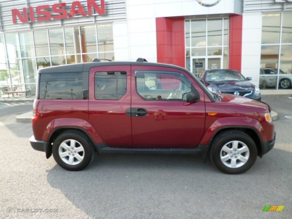 2009 Element EX AWD - Tango Red Pearl / Gray photo #12