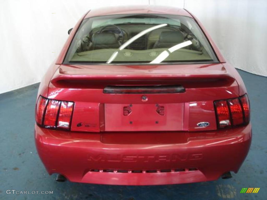 2000 Mustang GT Coupe - Laser Red Metallic / Medium Parchment photo #28