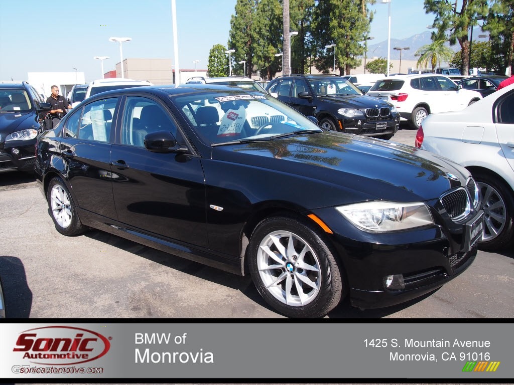 2010 3 Series 328i Sedan - Jet Black / Black photo #1