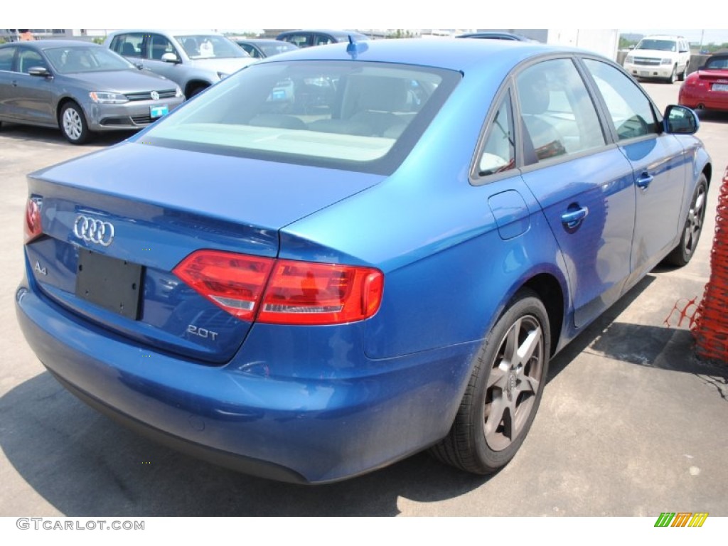 2009 A4 2.0T Sedan - Aruba Blue Pearl Effect / Cardamom Beige photo #7