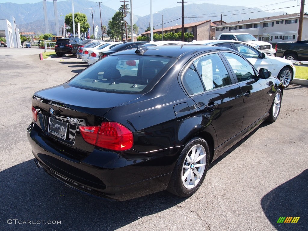 2010 3 Series 328i Sedan - Jet Black / Black photo #9