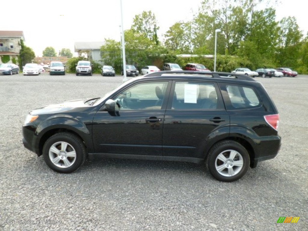 2011 Forester 2.5 X - Obsidian Black Pearl / Black photo #8