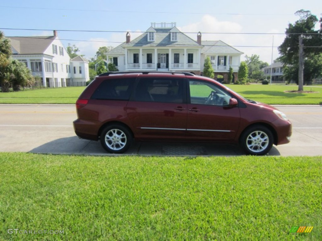 2005 Sienna XLE Limited - Salsa Red Pearl / Taupe photo #1