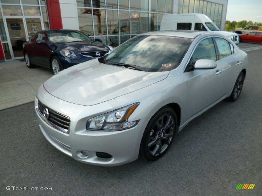 2013 Maxima 3.5 SV - Brilliant Silver / Charcoal photo #3