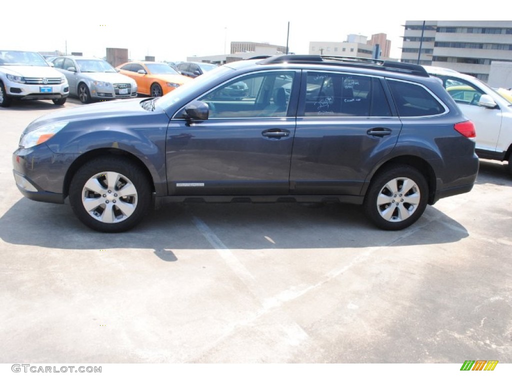 2011 Outback 2.5i Limited Wagon - Graphite Gray Metallic / Off Black photo #4