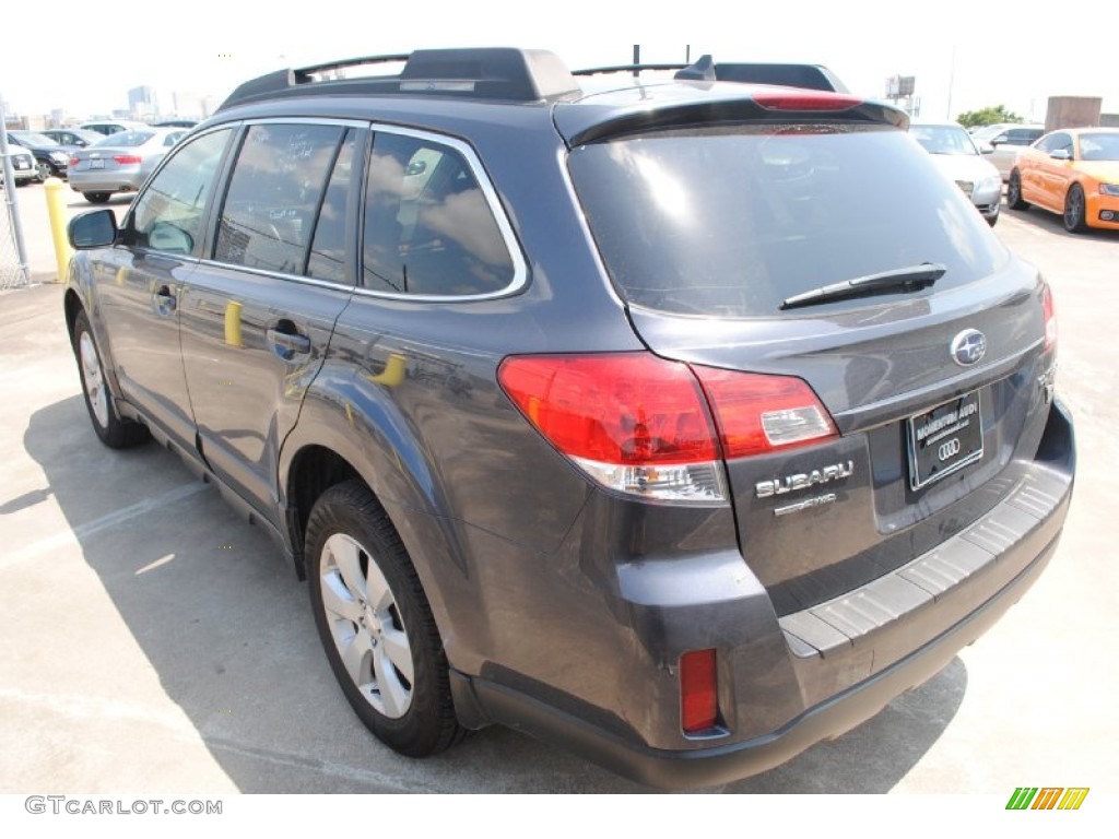 2011 Outback 2.5i Limited Wagon - Graphite Gray Metallic / Off Black photo #6