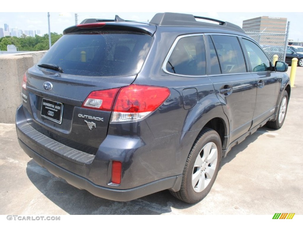 2011 Outback 2.5i Limited Wagon - Graphite Gray Metallic / Off Black photo #8