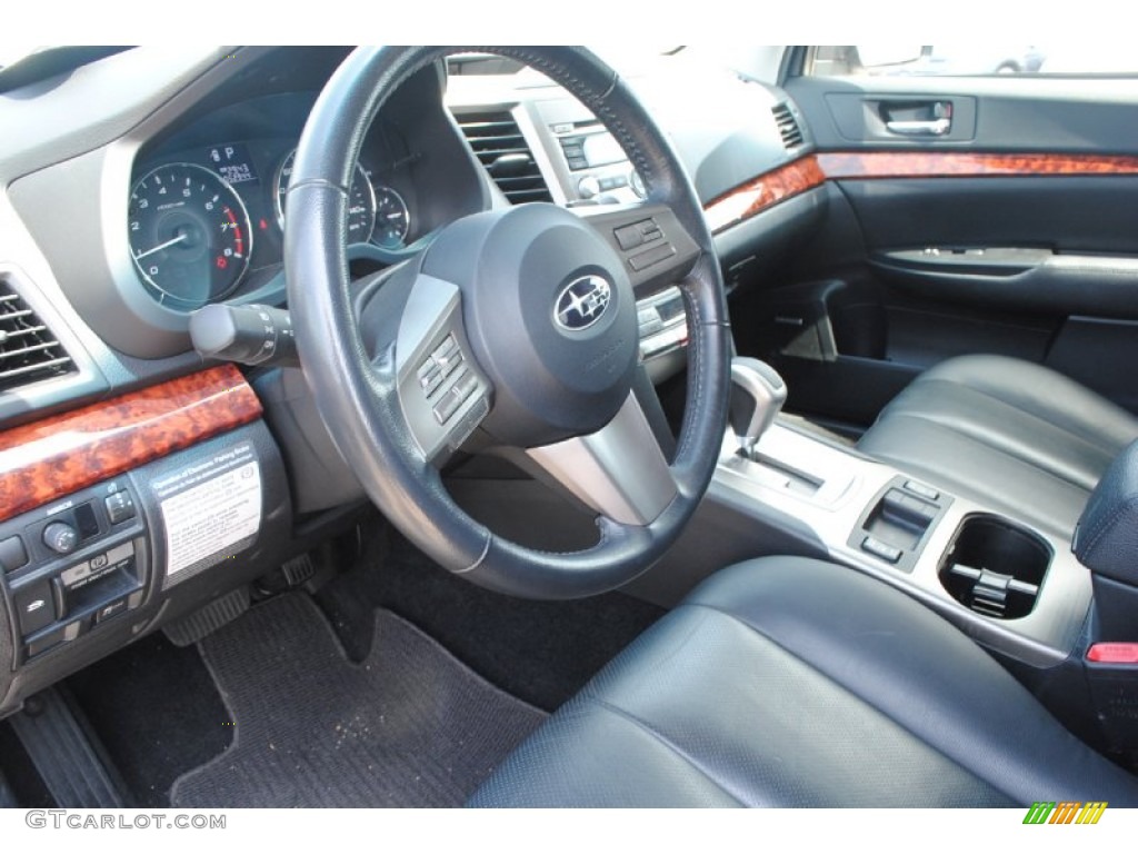 2011 Outback 2.5i Limited Wagon - Graphite Gray Metallic / Off Black photo #13