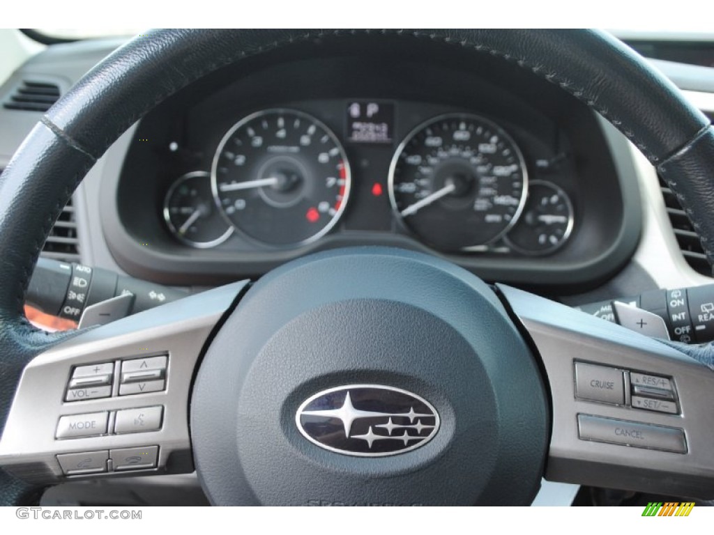 2011 Outback 2.5i Limited Wagon - Graphite Gray Metallic / Off Black photo #30