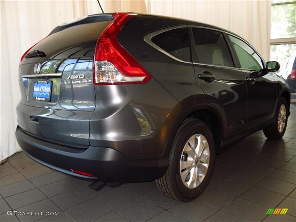 2013 CR-V EX AWD - Polished Metal Metallic / Gray photo #3