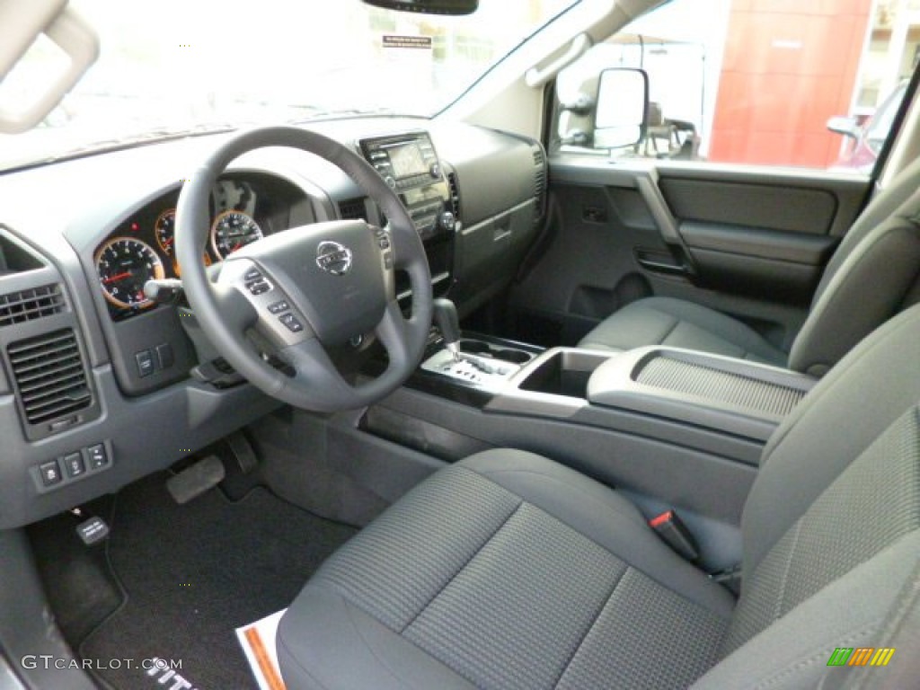 Charcoal Interior 2013 Nissan Titan SV Crew Cab 4x4 Photo #81311858