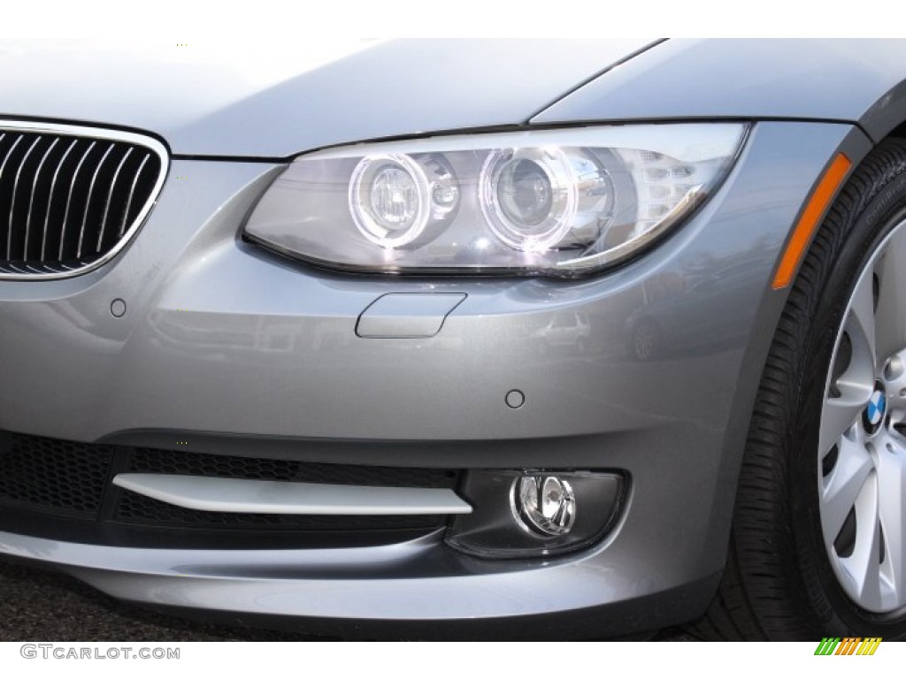 2012 3 Series 328i Coupe - Space Grey Metallic / Oyster/Black photo #28