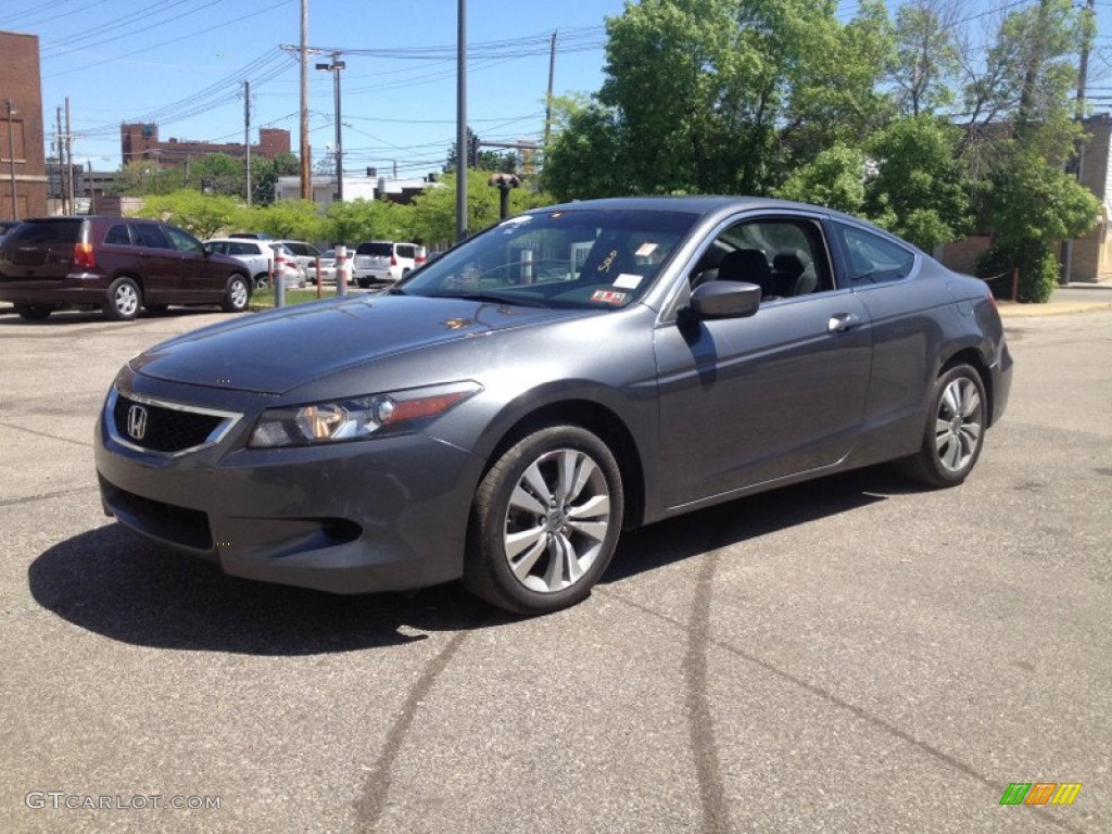 2010 Accord EX-L Coupe - Polished Metal Metallic / Black photo #1