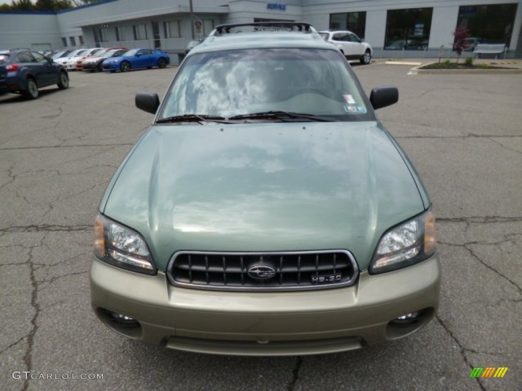 2004 Outback H6 3.0 Wagon - Seamist Green Pearl / Beige photo #2
