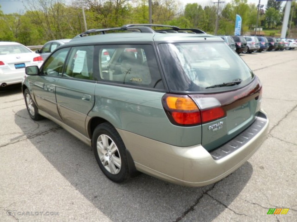 2004 Outback H6 3.0 Wagon - Seamist Green Pearl / Beige photo #5