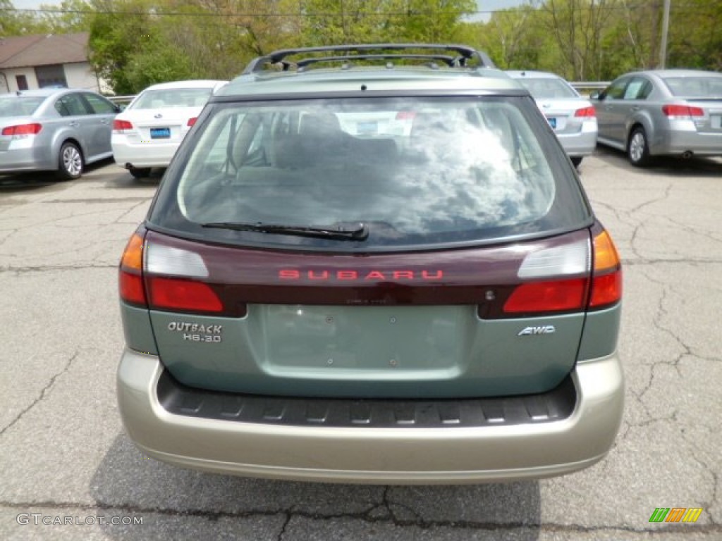 2004 Outback H6 3.0 Wagon - Seamist Green Pearl / Beige photo #6