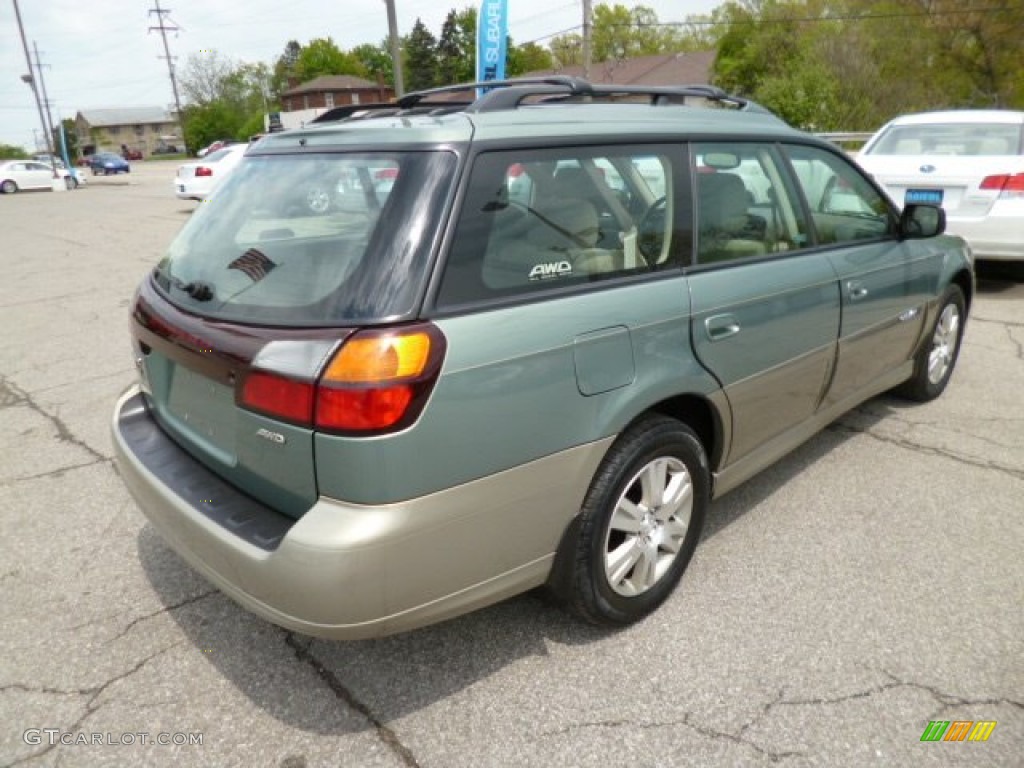 2004 Outback H6 3.0 Wagon - Seamist Green Pearl / Beige photo #7