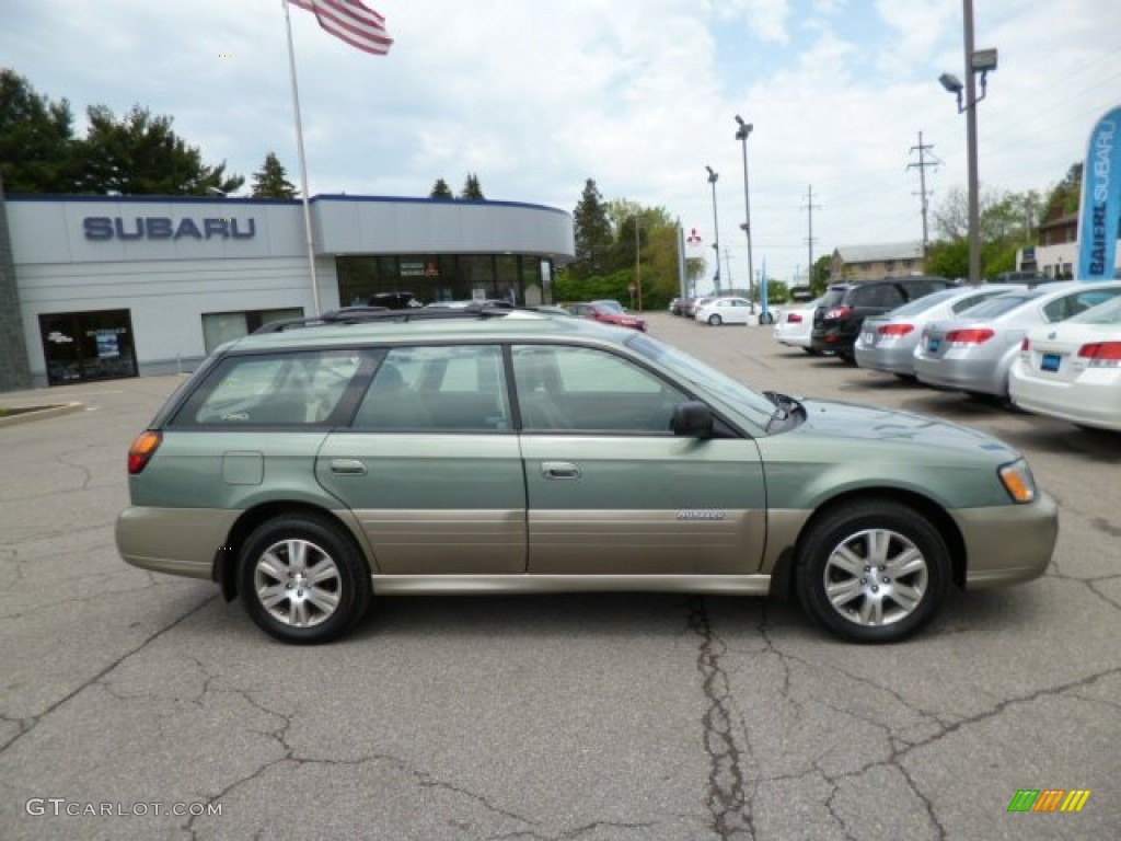 2004 Outback H6 3.0 Wagon - Seamist Green Pearl / Beige photo #8