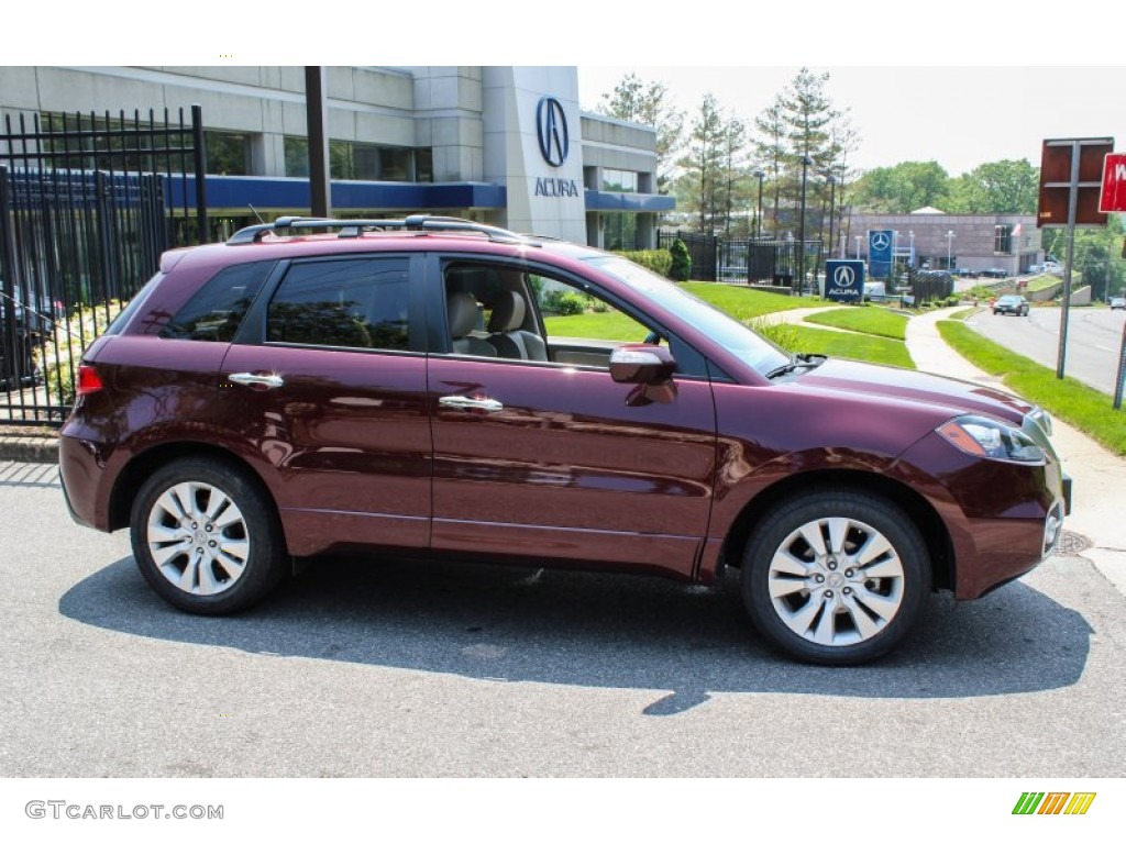 Basque Red Pearl 2011 Acura RDX SH-AWD Exterior Photo #81312844