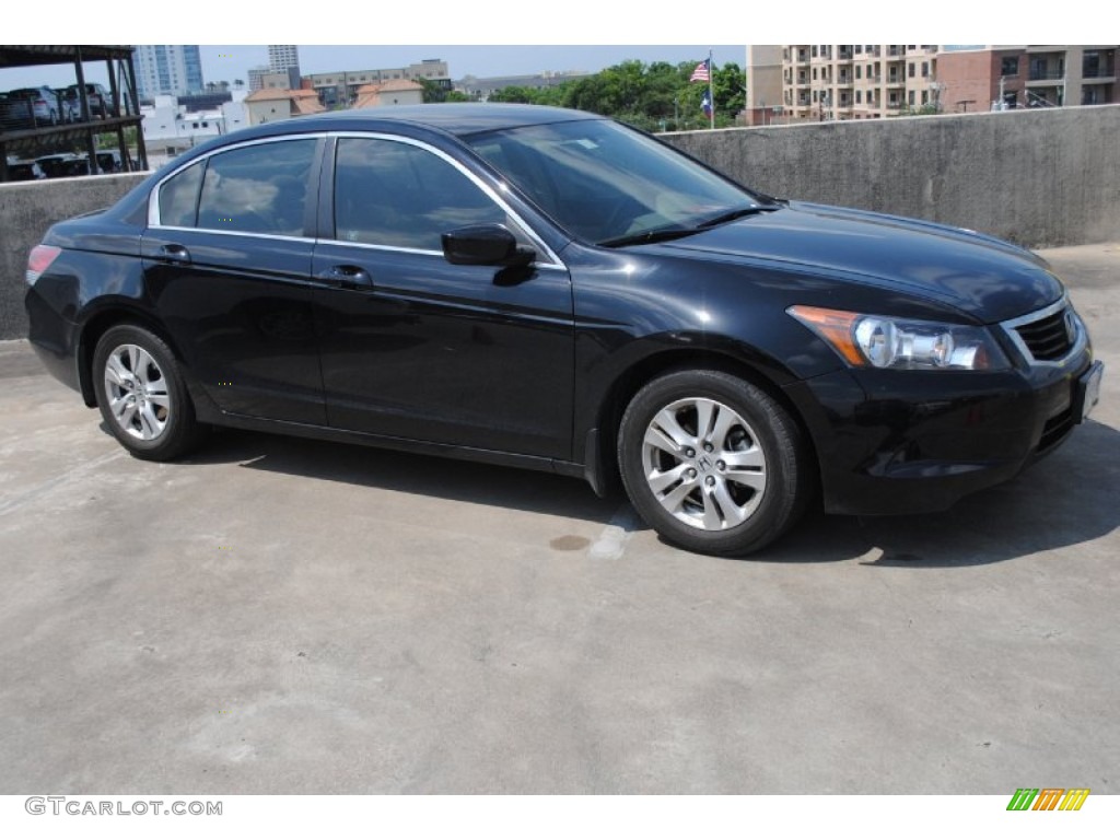 Crystal Black Pearl 2009 Honda Accord LX-P Sedan Exterior Photo #81313364