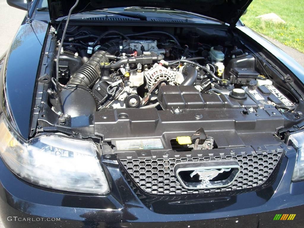 2002 Mustang GT Convertible - Black / Medium Parchment photo #50