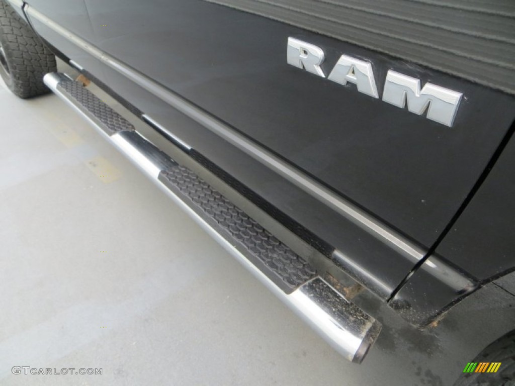 2008 Ram 1500 Lone Star Edition Quad Cab 4x4 - Brilliant Black Crystal Pearl / Khaki photo #17