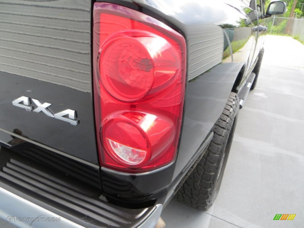 2008 Ram 1500 Lone Star Edition Quad Cab 4x4 - Brilliant Black Crystal Pearl / Khaki photo #19